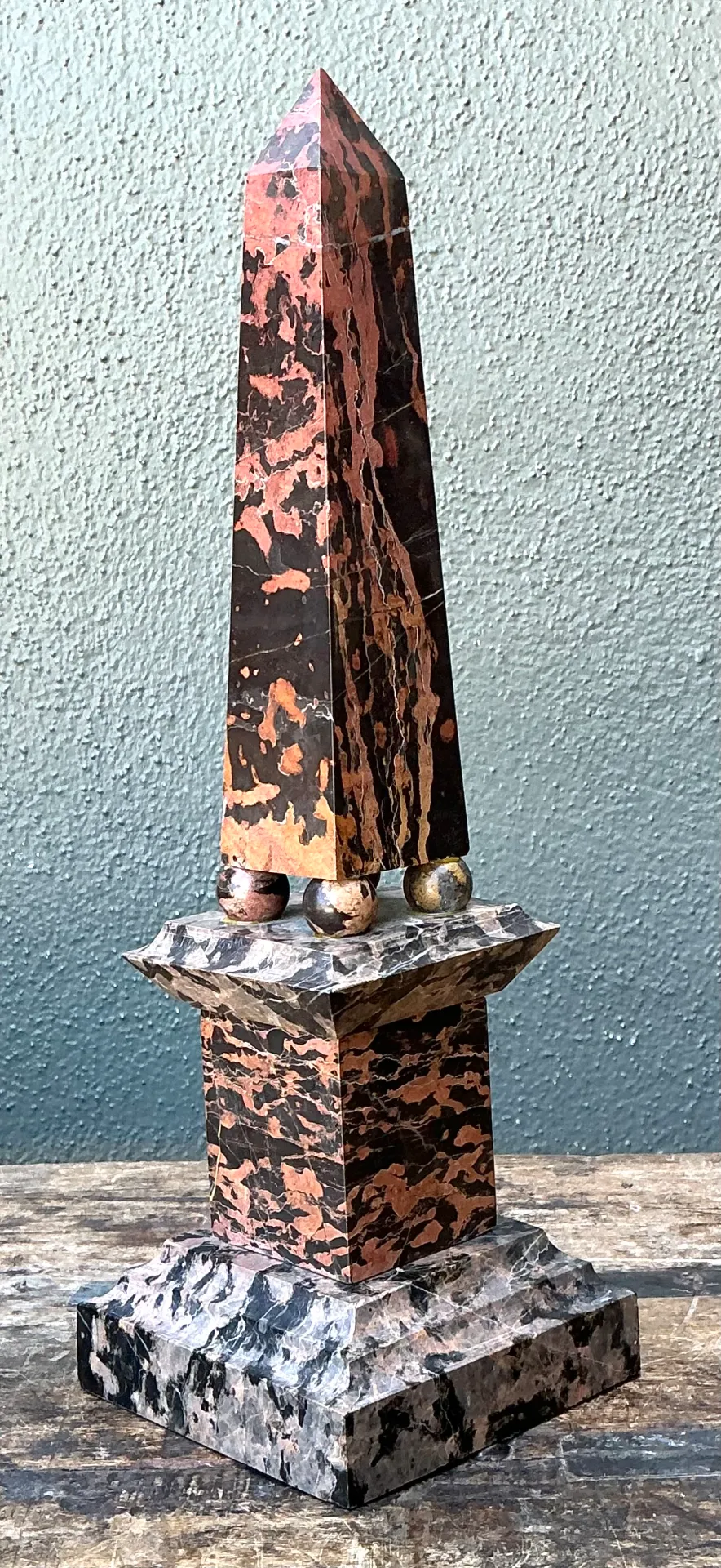 Vintage Marble Obelisk Sculpture — additional photo 5