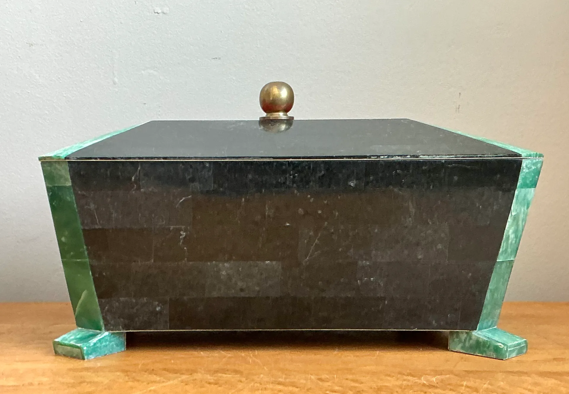 Vintage Art Deco Stone Inlay Box — additional photo 3