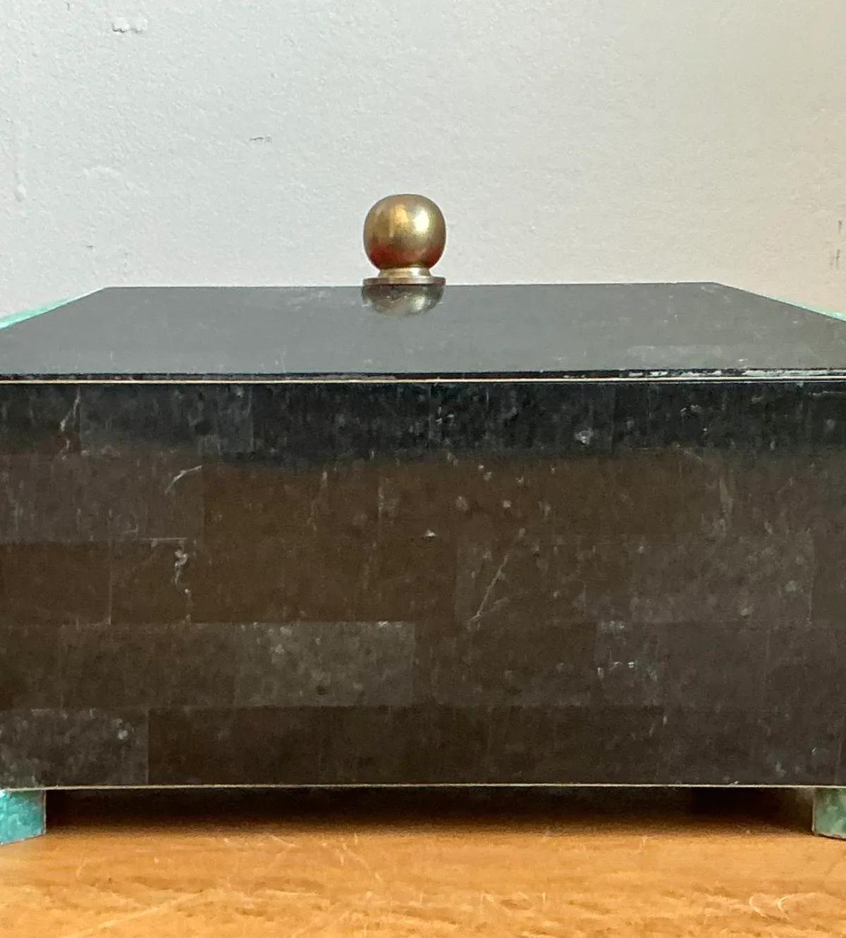 Vintage Art Deco Stone Inlay Box — additional photo 3
