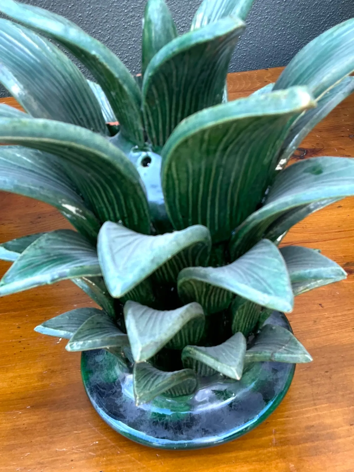 Vintage Hilario Alejo Madrigal Glazed Terracotta Pineapple — additional photo 7