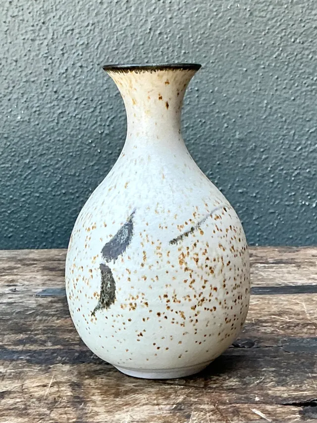 Vintage Studio Pottery Speckled Vase — additional photo 2
