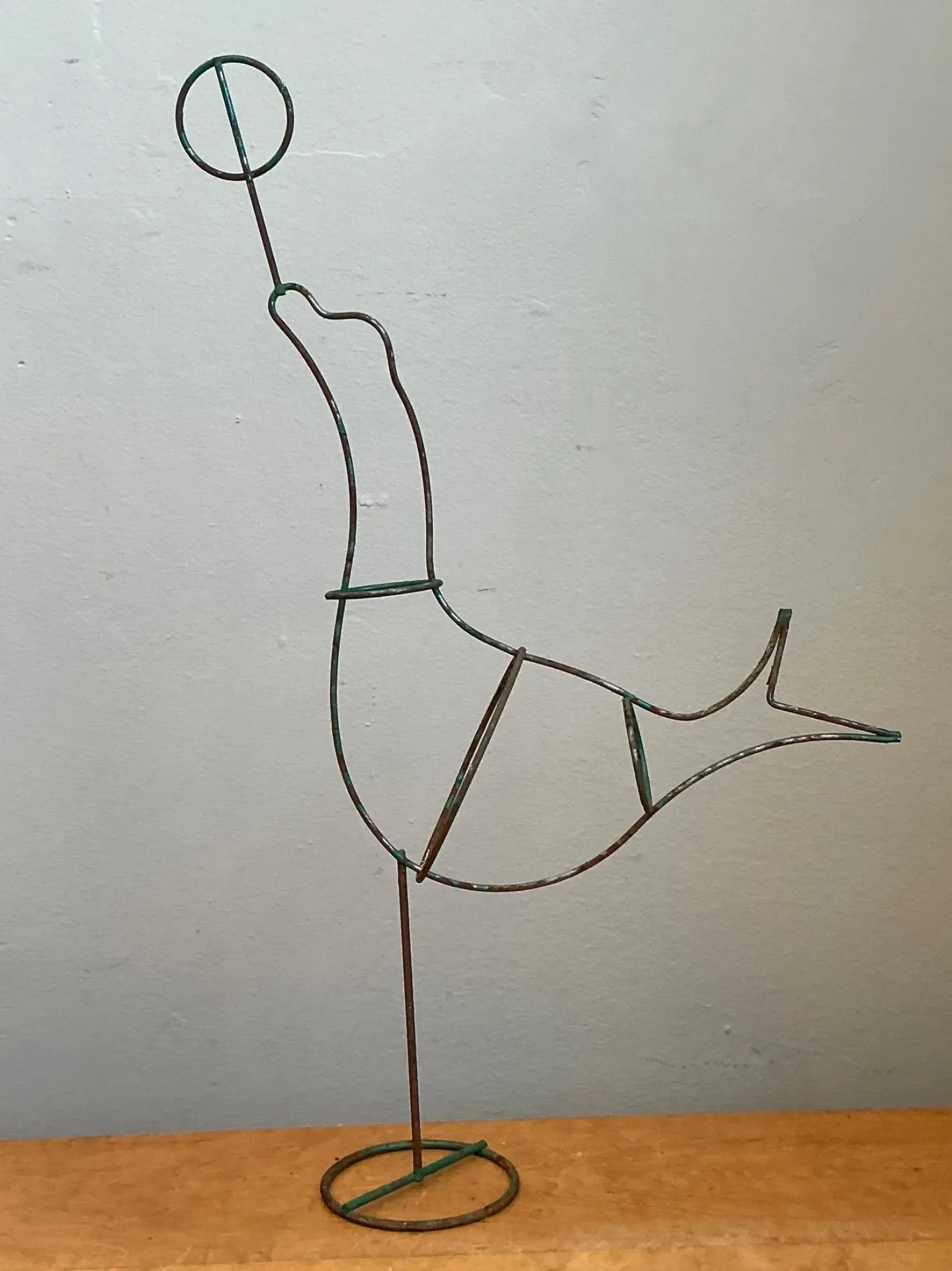 Vintage Metal Seal Form Sculpture — additional photo 5