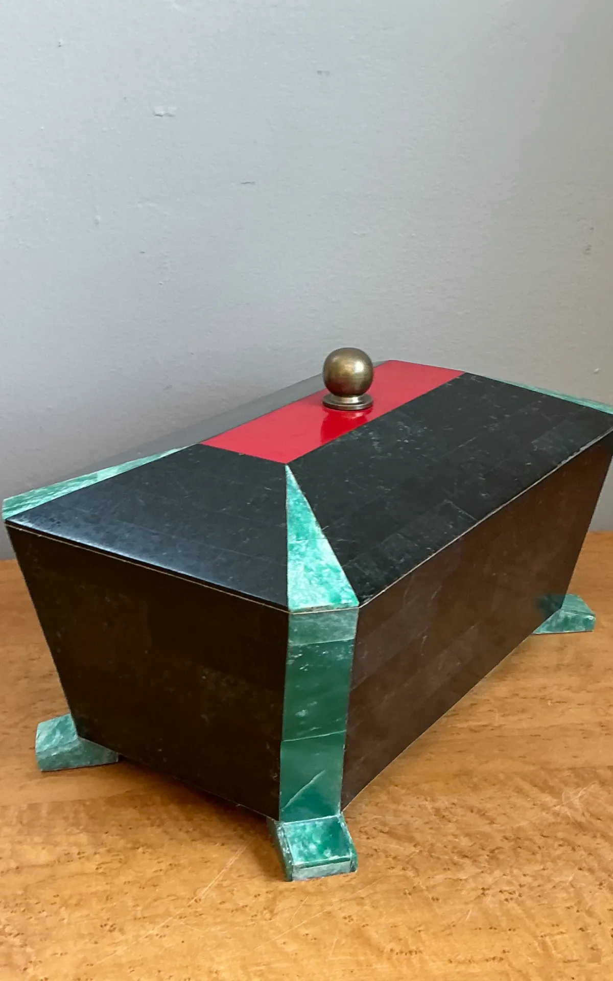 Vintage Art Deco Stone Inlay Box — additional photo 4