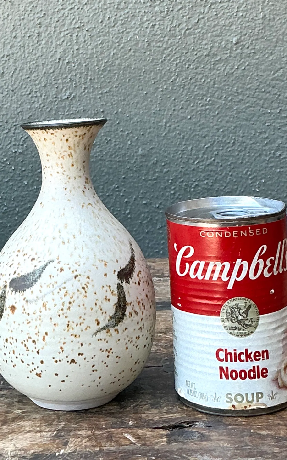 Vintage Studio Pottery Speckled Vase — additional photo 3