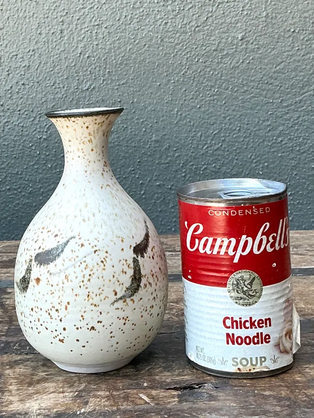 Vintage Studio Pottery Speckled Vase — additional photo 3