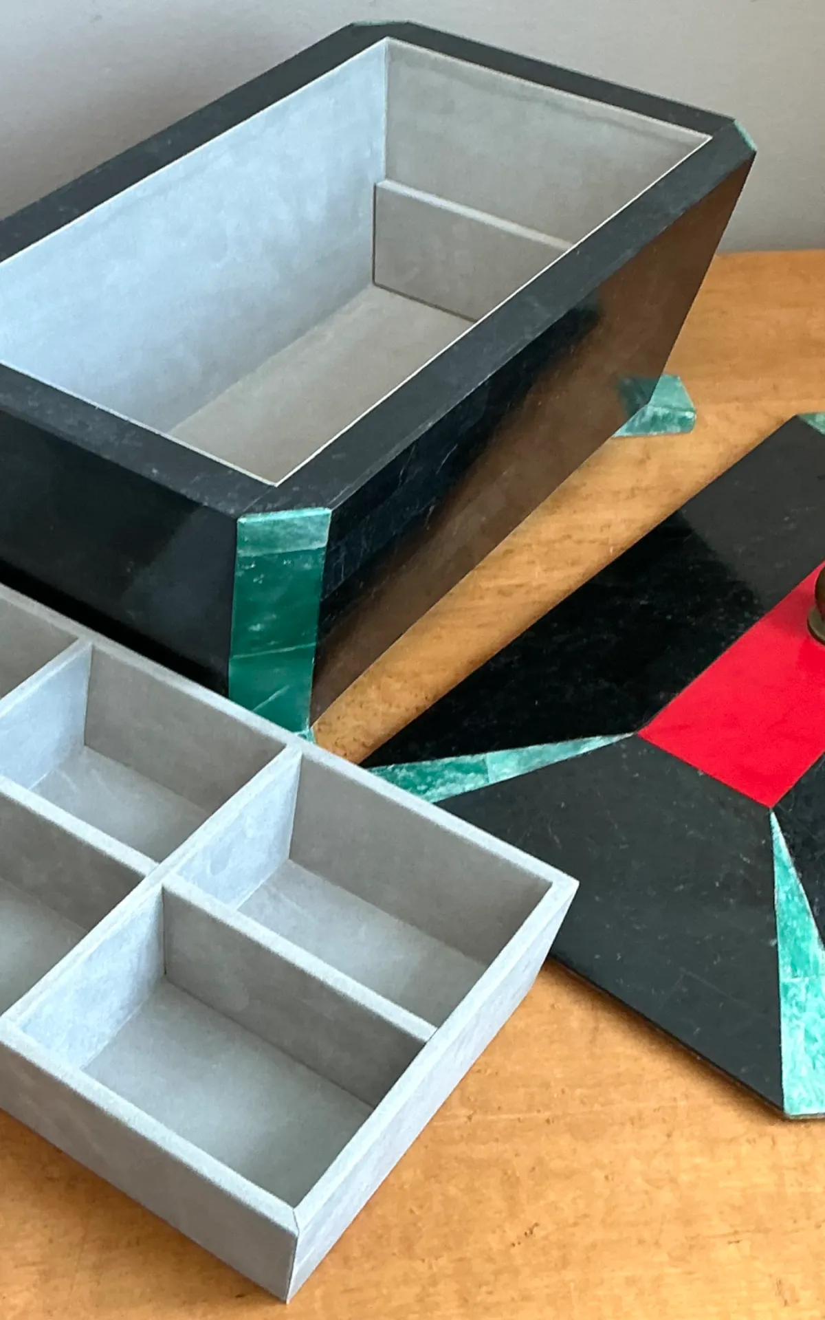 Vintage Art Deco Stone Inlay Box — additional photo 6