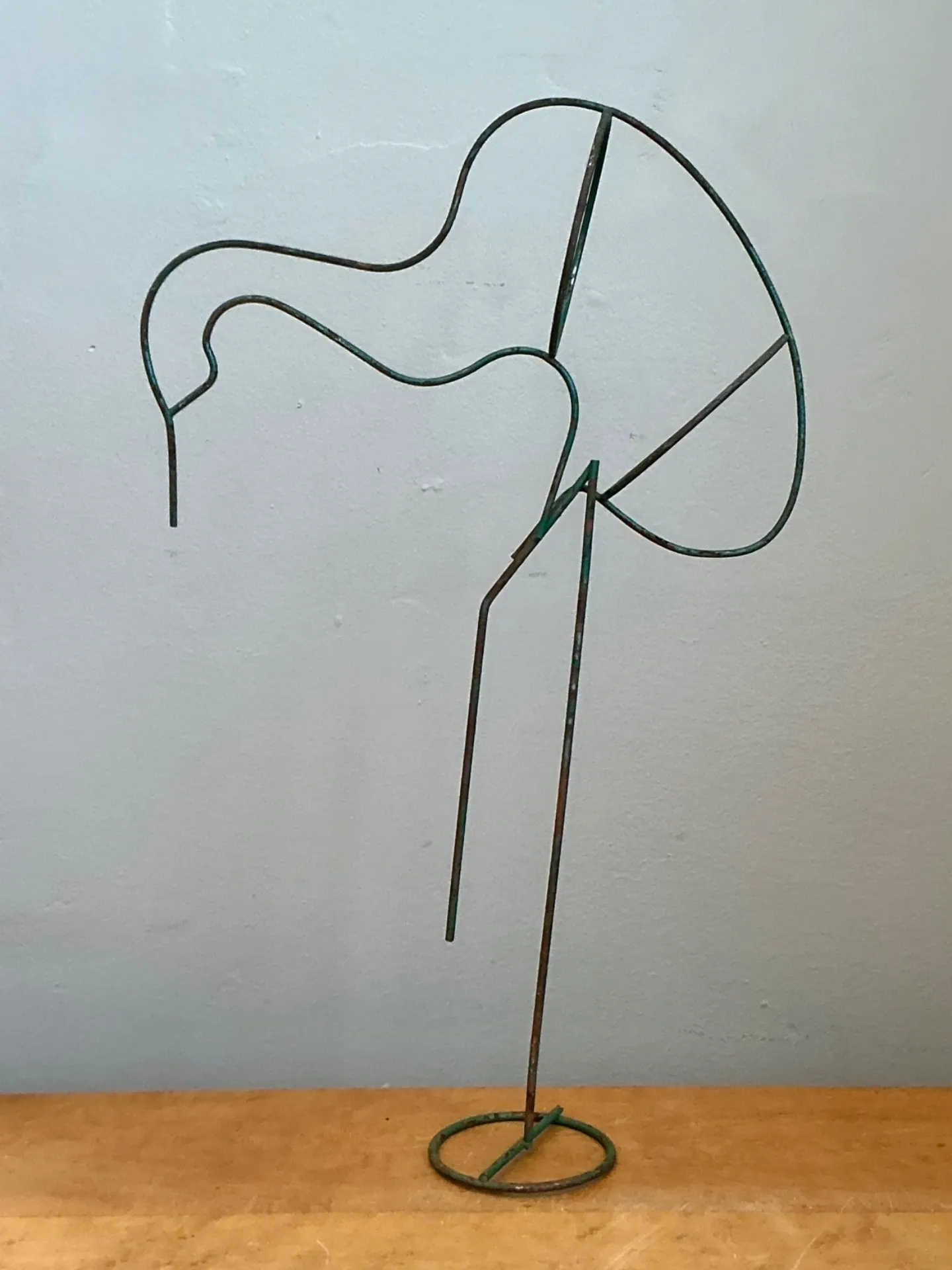 Vintage Patinated Metal Bird Form Sculpture — additional photo 6