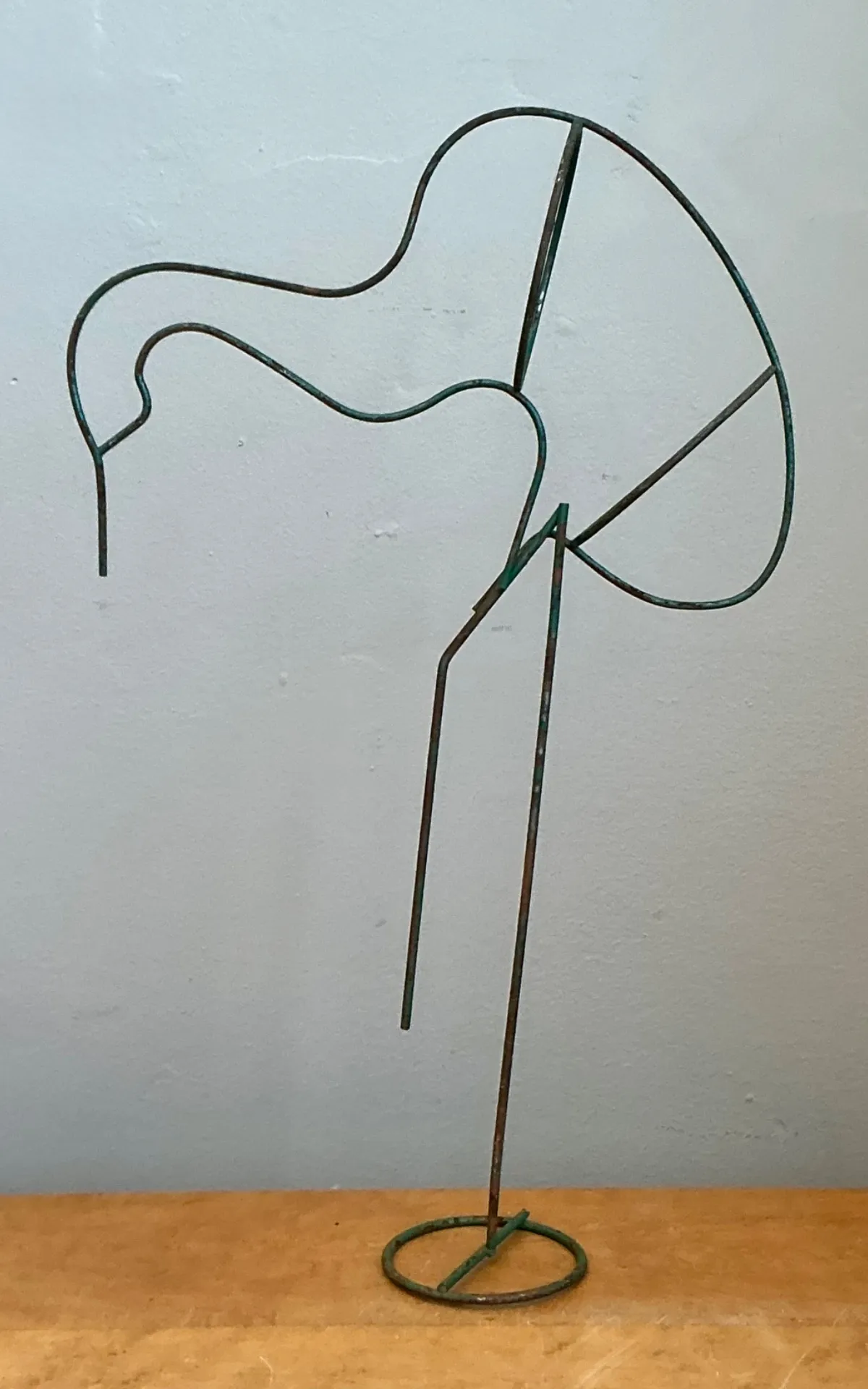 Vintage Patinated Metal Bird Form Sculpture — additional photo 6