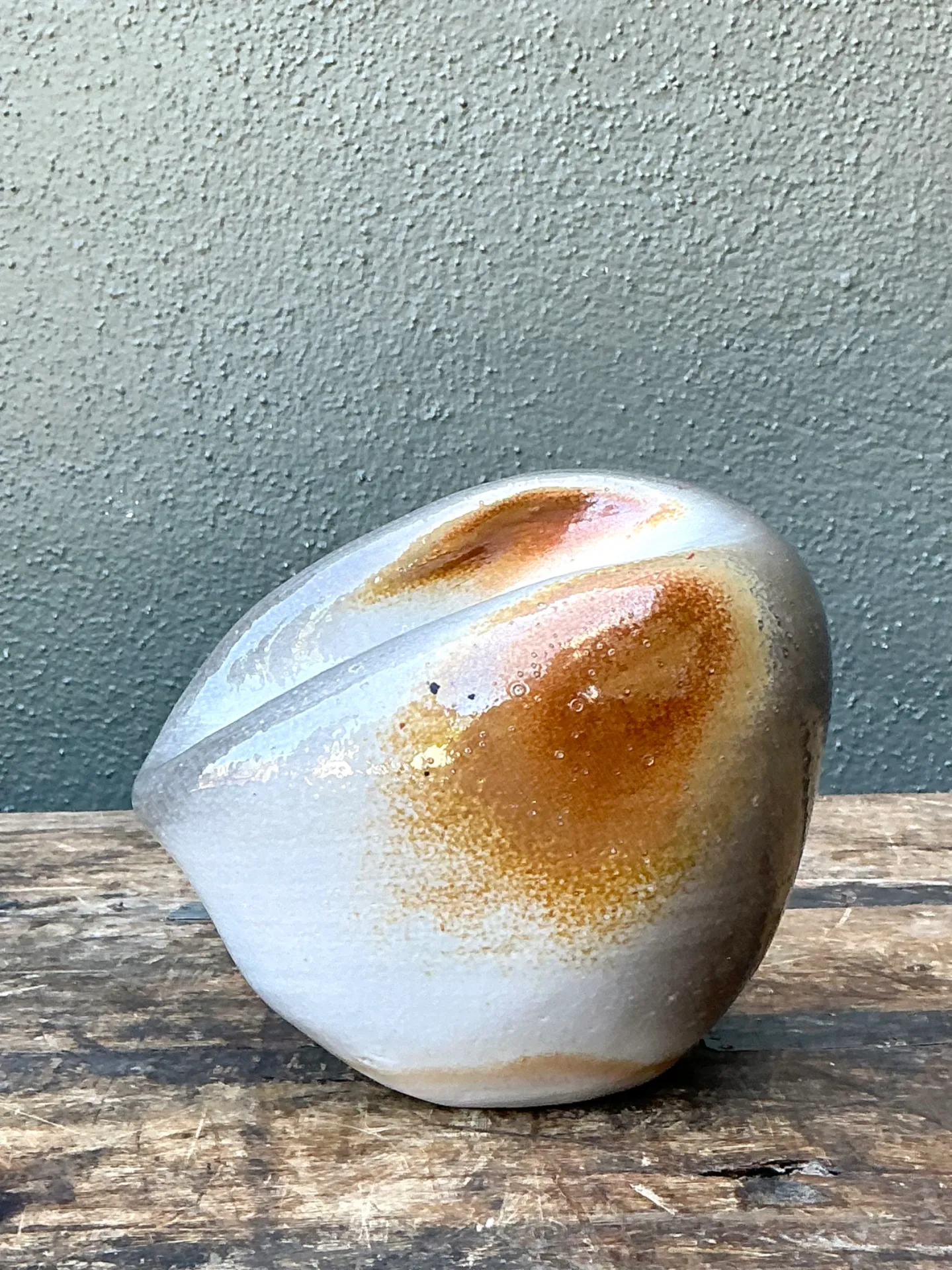 Vintage Biomorphic Studio Pottery Vase — additional photo 3