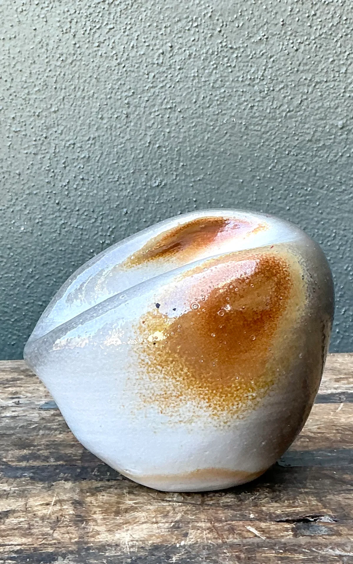 Vintage Biomorphic Studio Pottery Vase — additional photo 3