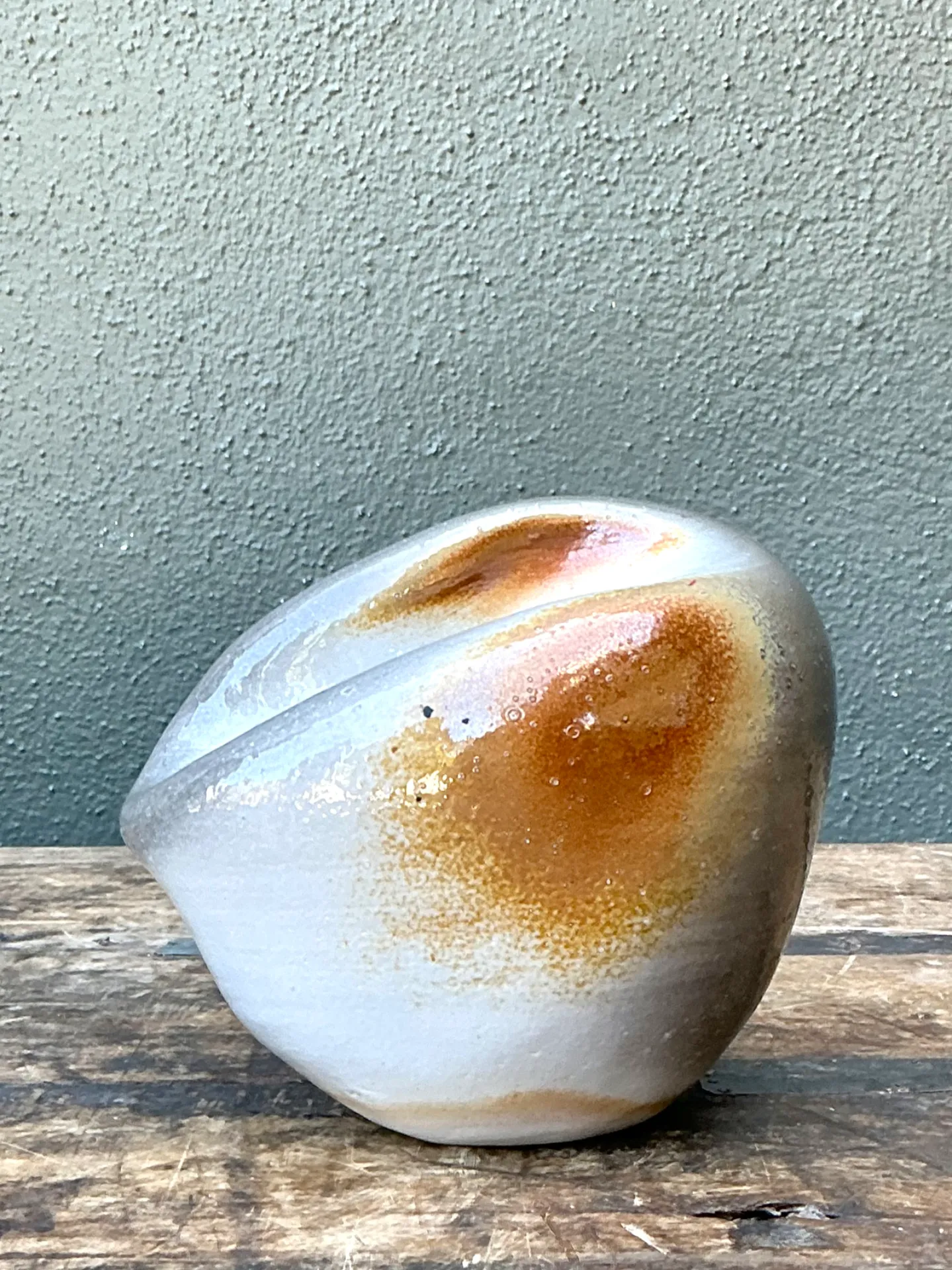 Vintage Biomorphic Studio Pottery Vase — additional photo 5