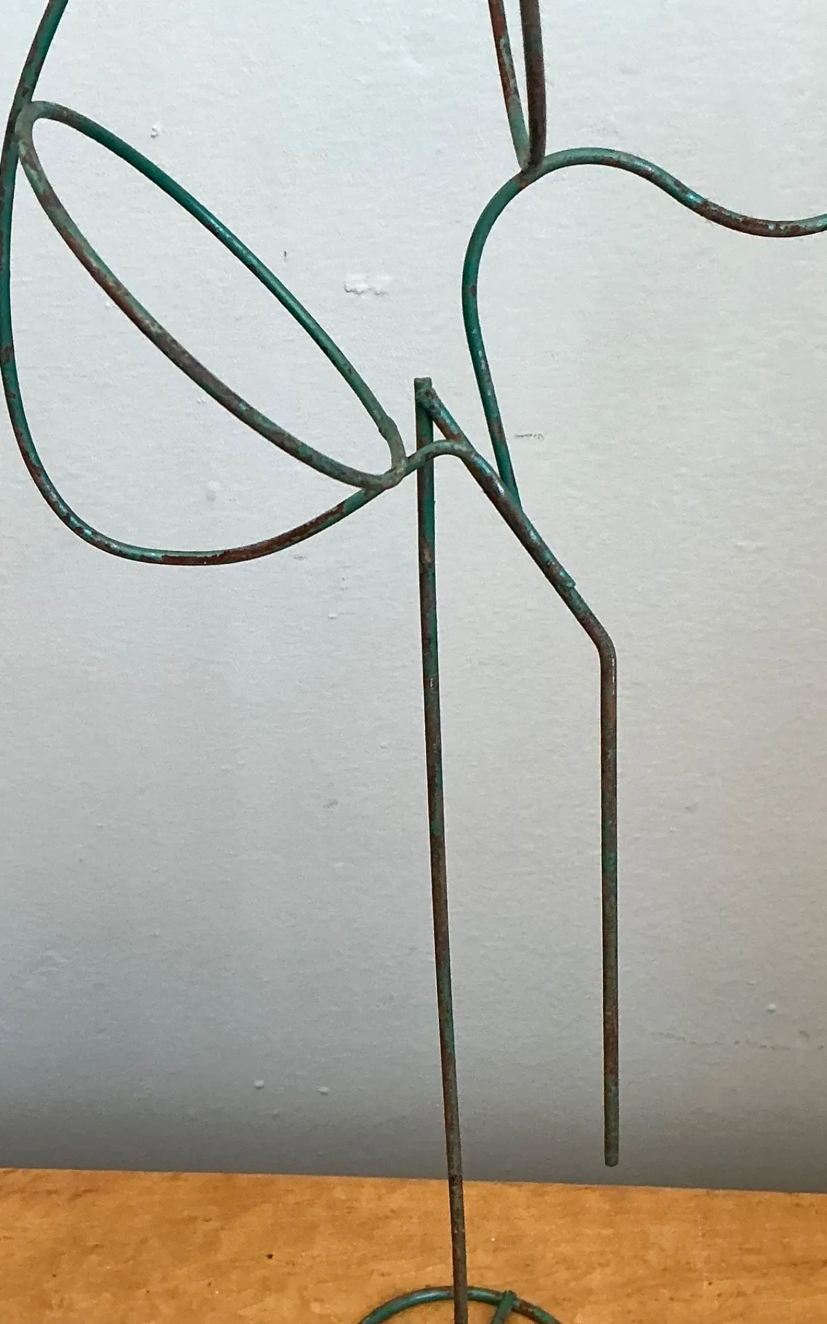 Vintage Patinated Metal Bird Form Sculpture — additional photo 2