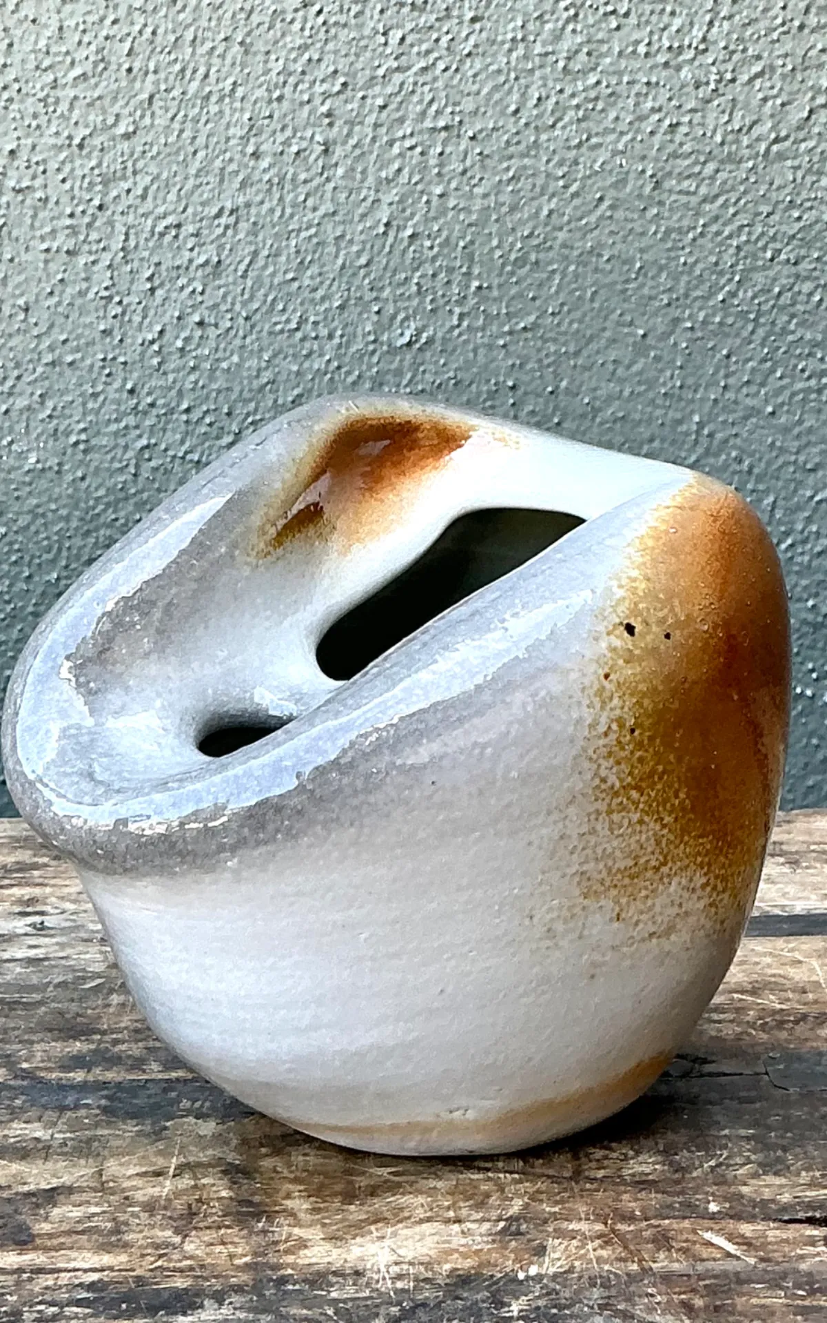 Vintage Biomorphic Studio Pottery Vase