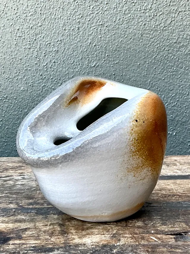 Vintage Biomorphic Studio Pottery Vase — additional photo 1