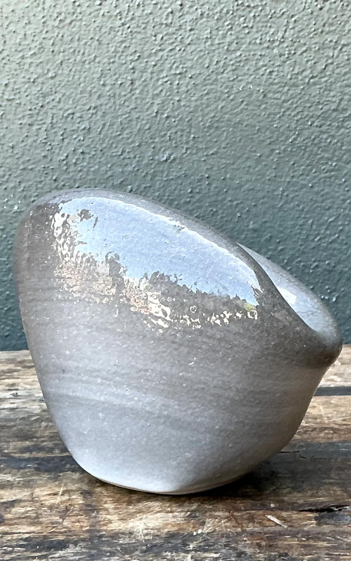 Vintage Biomorphic Studio Pottery Vase — additional photo 2