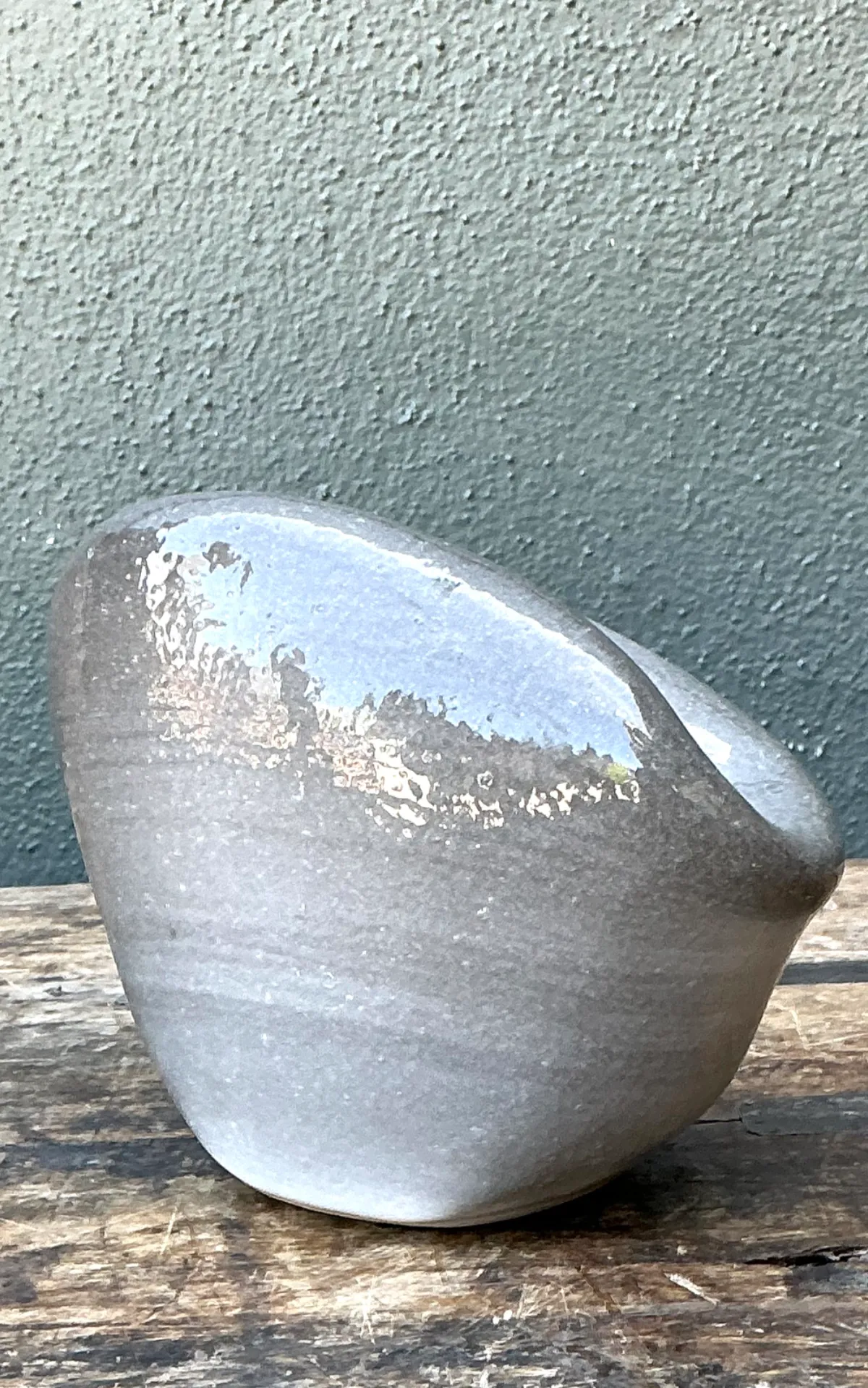 Vintage Biomorphic Studio Pottery Vase — additional photo 4