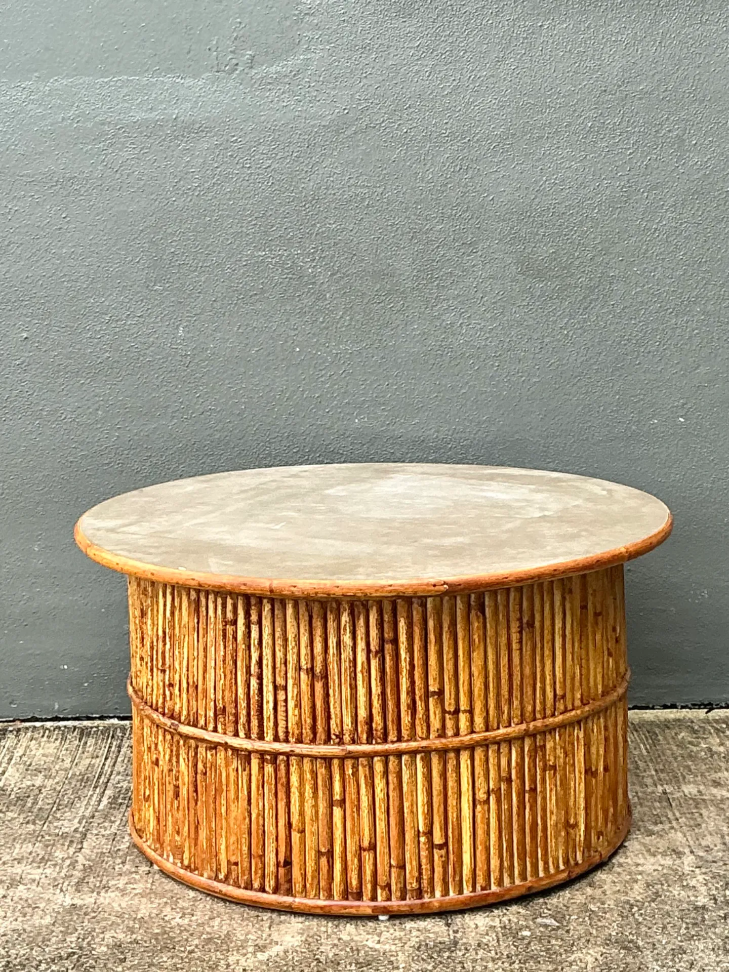 Mid-Century Modern Rattan Coffee Table — additional photo 4