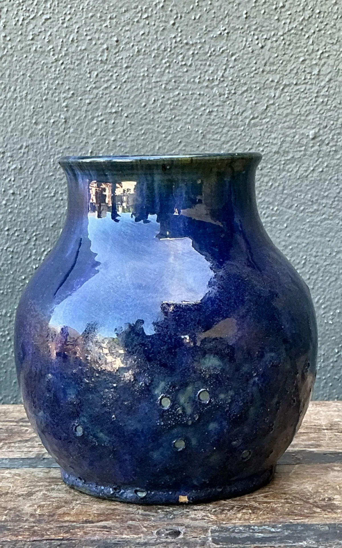 Vintage Cobalt Studio Pottery Vase — additional photo 6