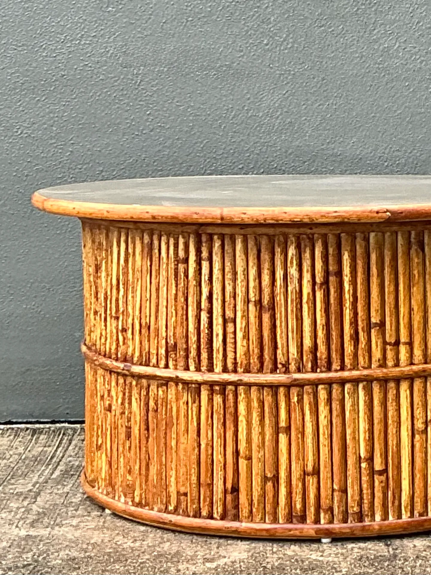 Mid-Century Modern Rattan Coffee Table — additional photo 8