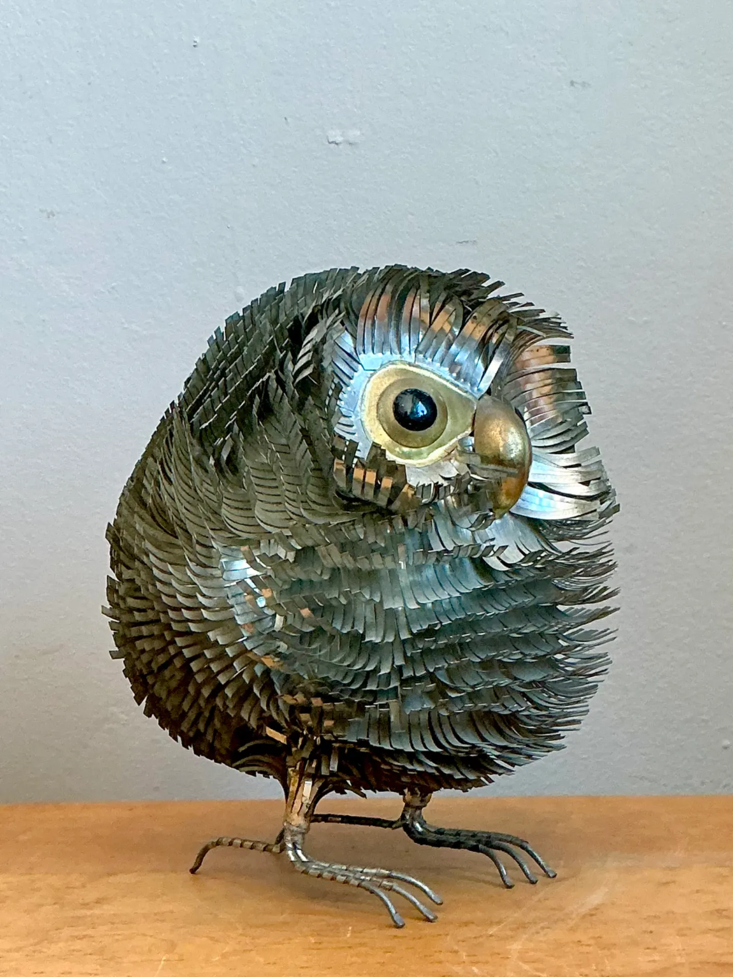 Sergio Bustamante Metal Owl Sculpture — additional photo 5
