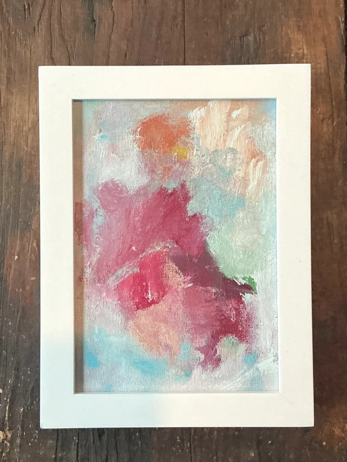 Vintage Abstract Expressionist Painting On Board — additional photo 5