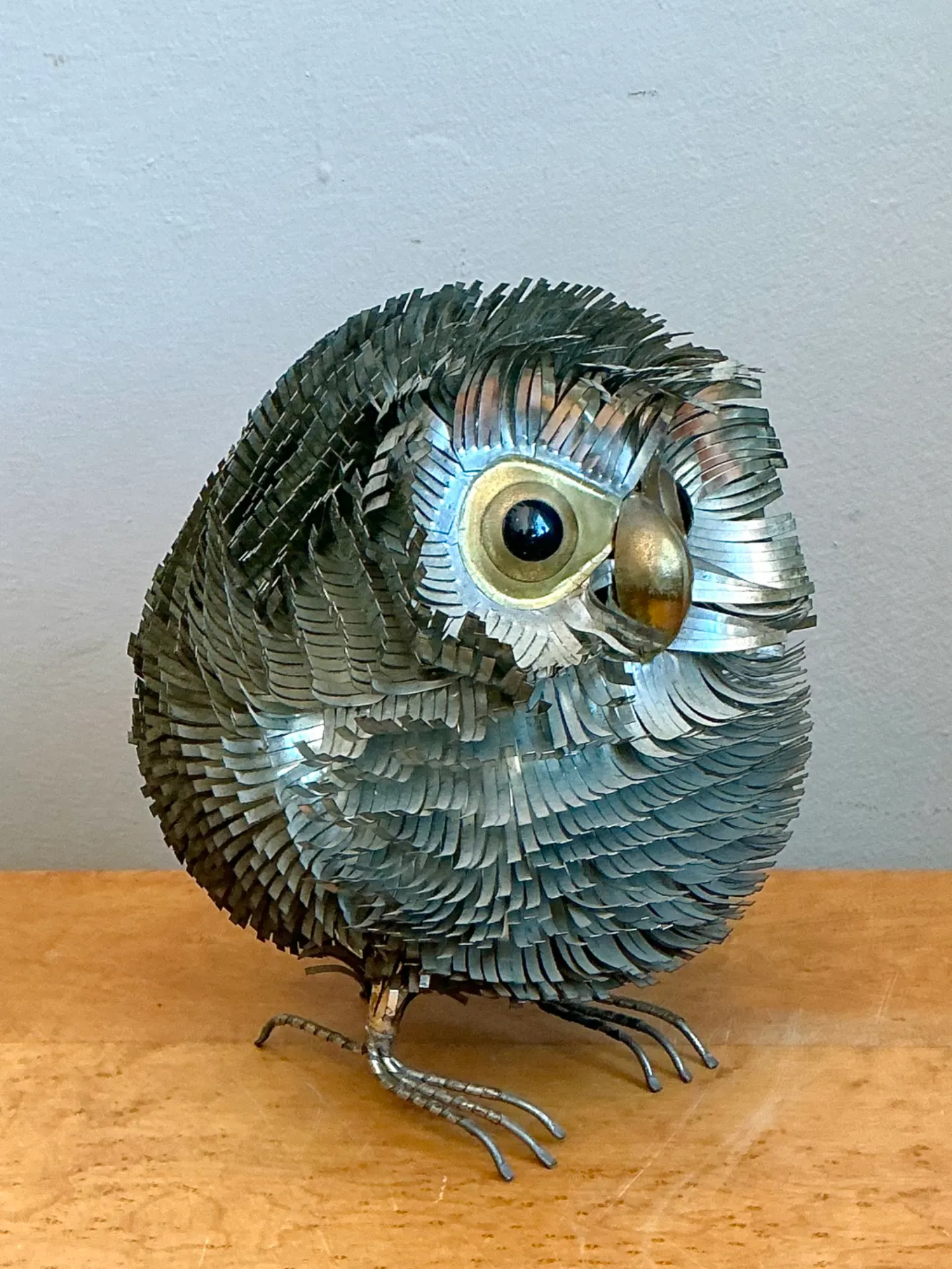 Sergio Bustamante Metal Owl Sculpture — additional photo 8