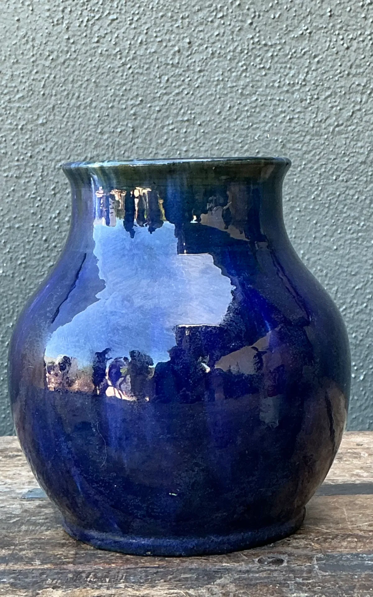 Vintage Cobalt Studio Pottery Vase