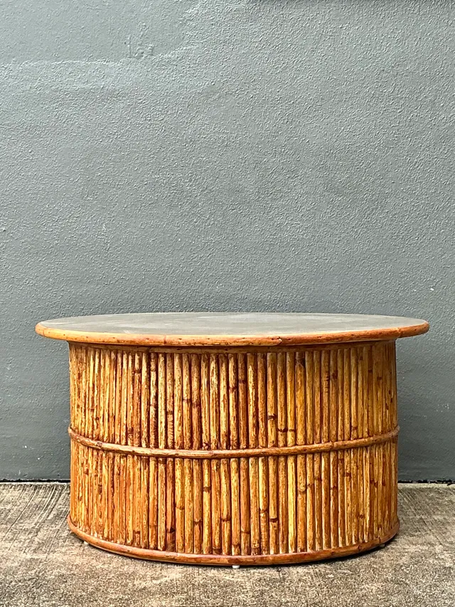 Mid-Century Modern Rattan Coffee Table — additional photo 6