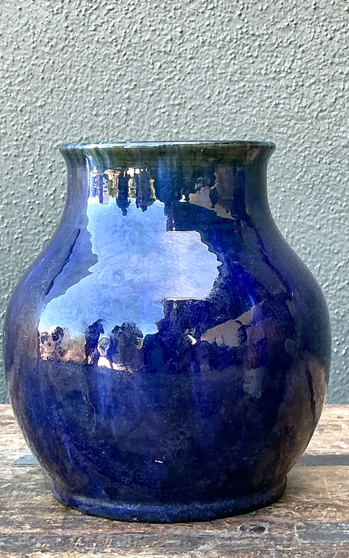 Vintage Cobalt Studio Pottery Vase — additional photo 5