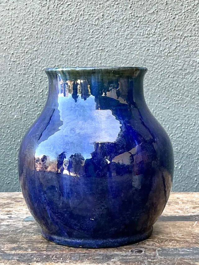 Vintage Cobalt Studio Pottery Vase — additional photo 5