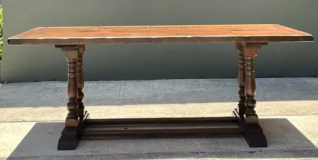 Vintage 19th Century Double Pedestal Dining Table — additional photo 6