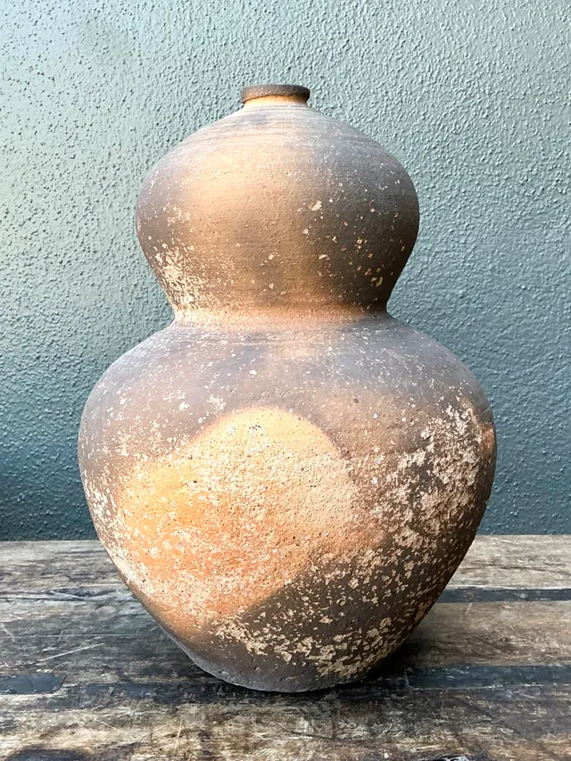 Vintage Double Gourd Ceramic Vase — additional photo 3