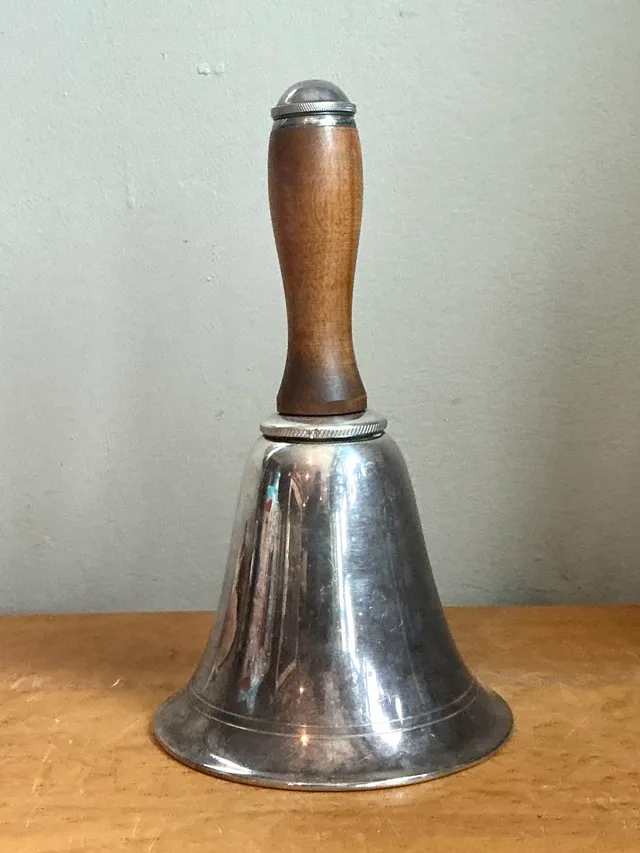 Vintage Silver and Wood Nautical Bell Cocktail Shaker — additional photo 2