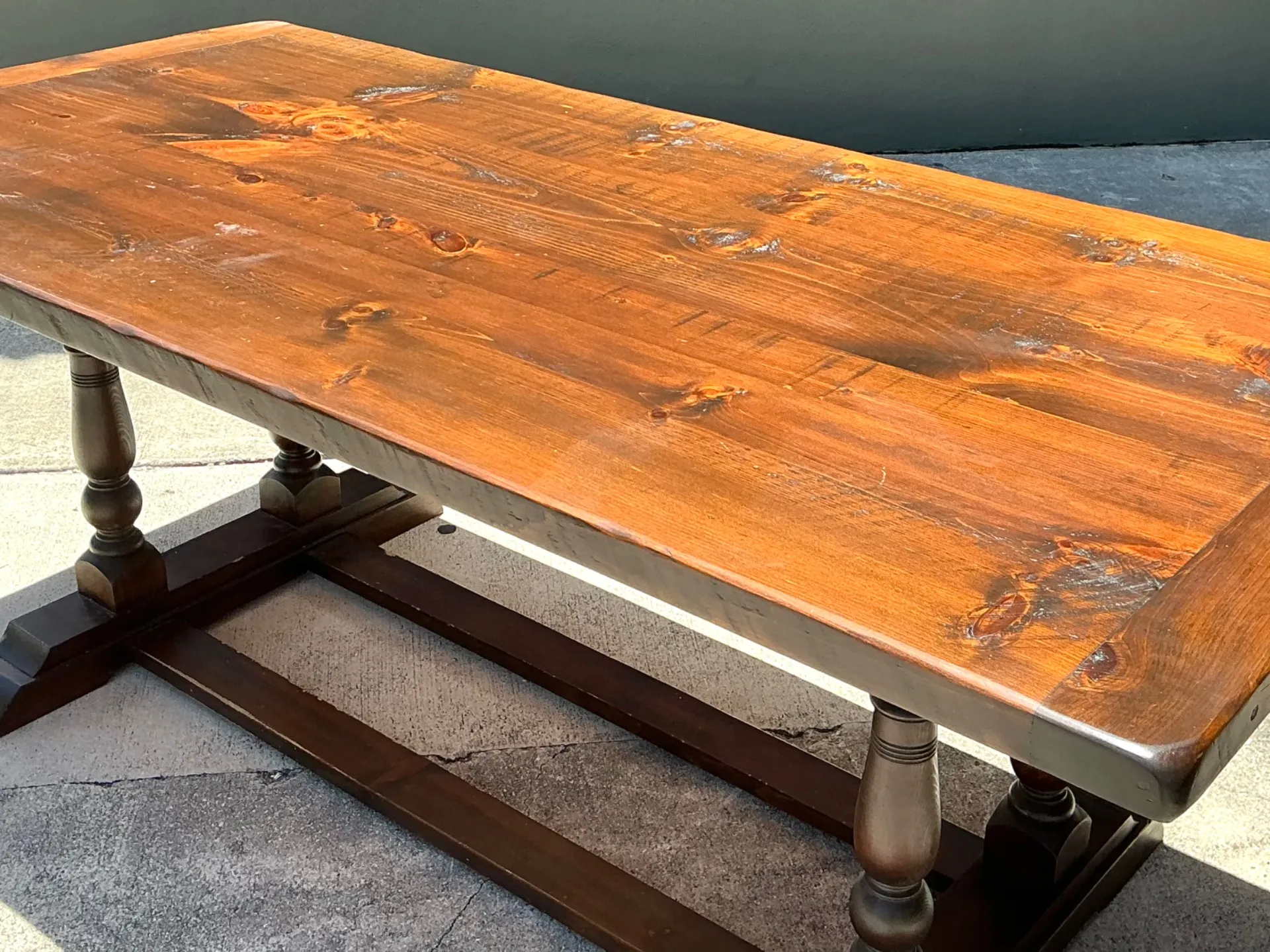 Vintage 19th Century Double Pedestal Dining Table — additional photo 8