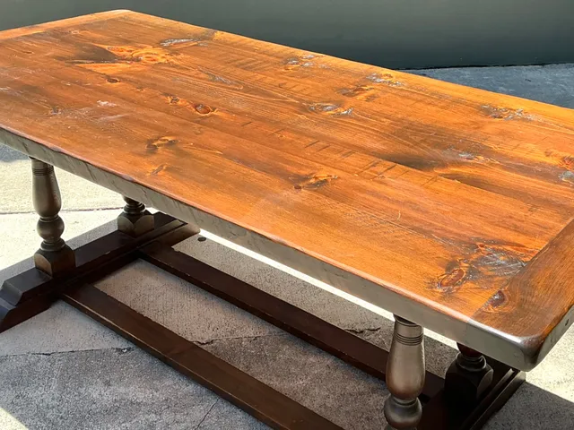 Vintage 19th Century Double Pedestal Dining Table — additional photo 8