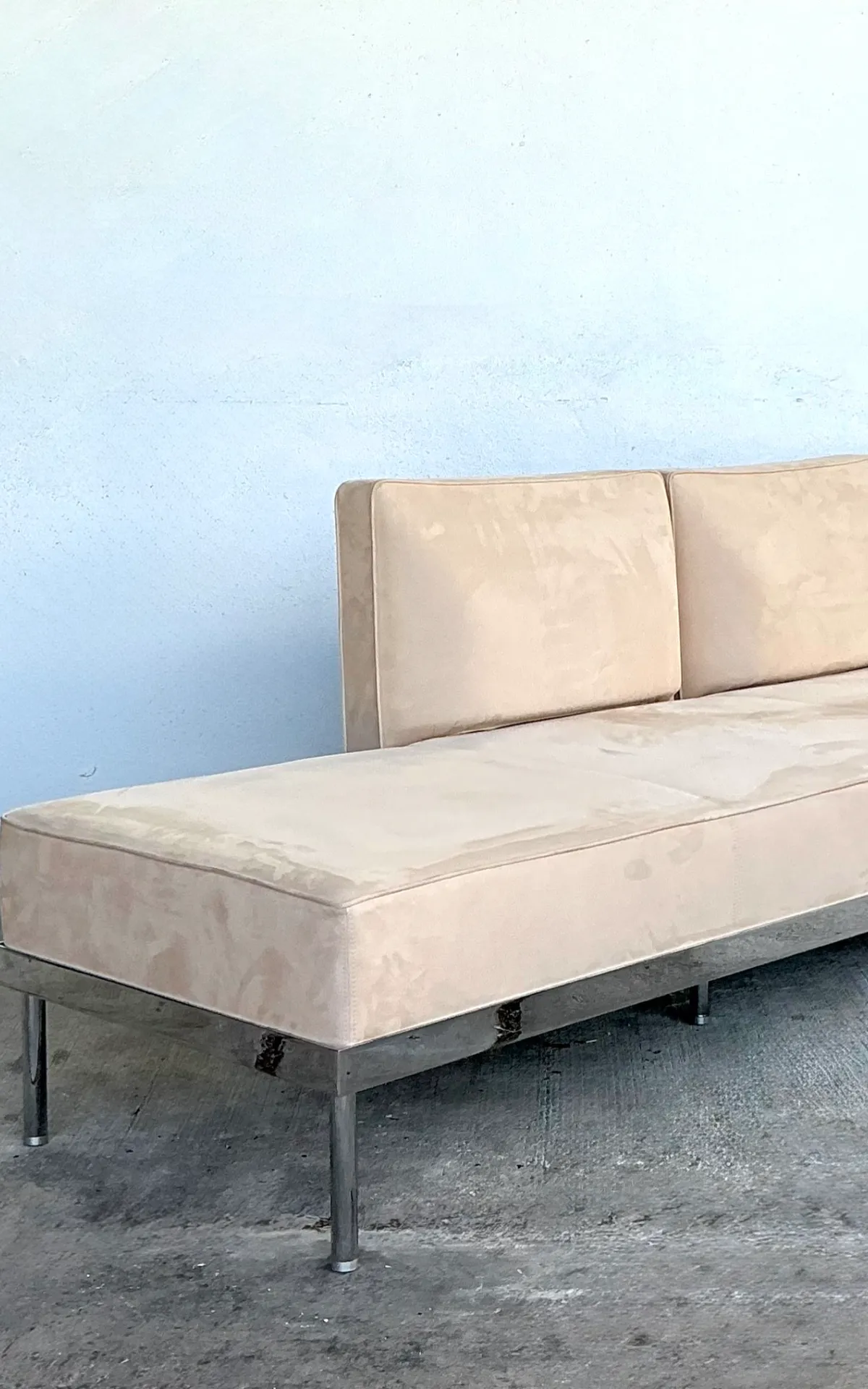Vintage Chrome and Fabric Daybed — additional photo 6
