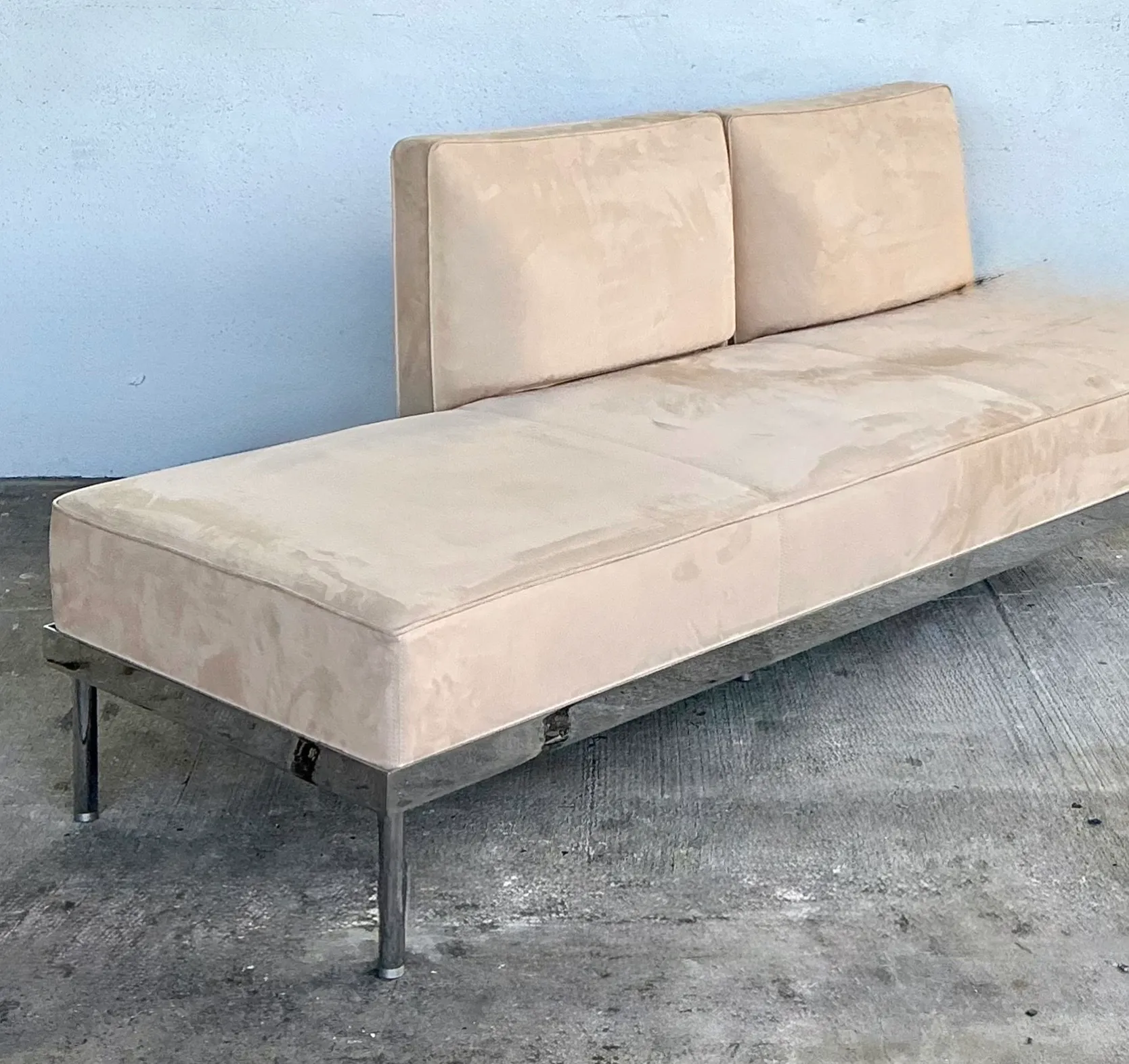 Vintage Chrome and Fabric Daybed — additional photo 1