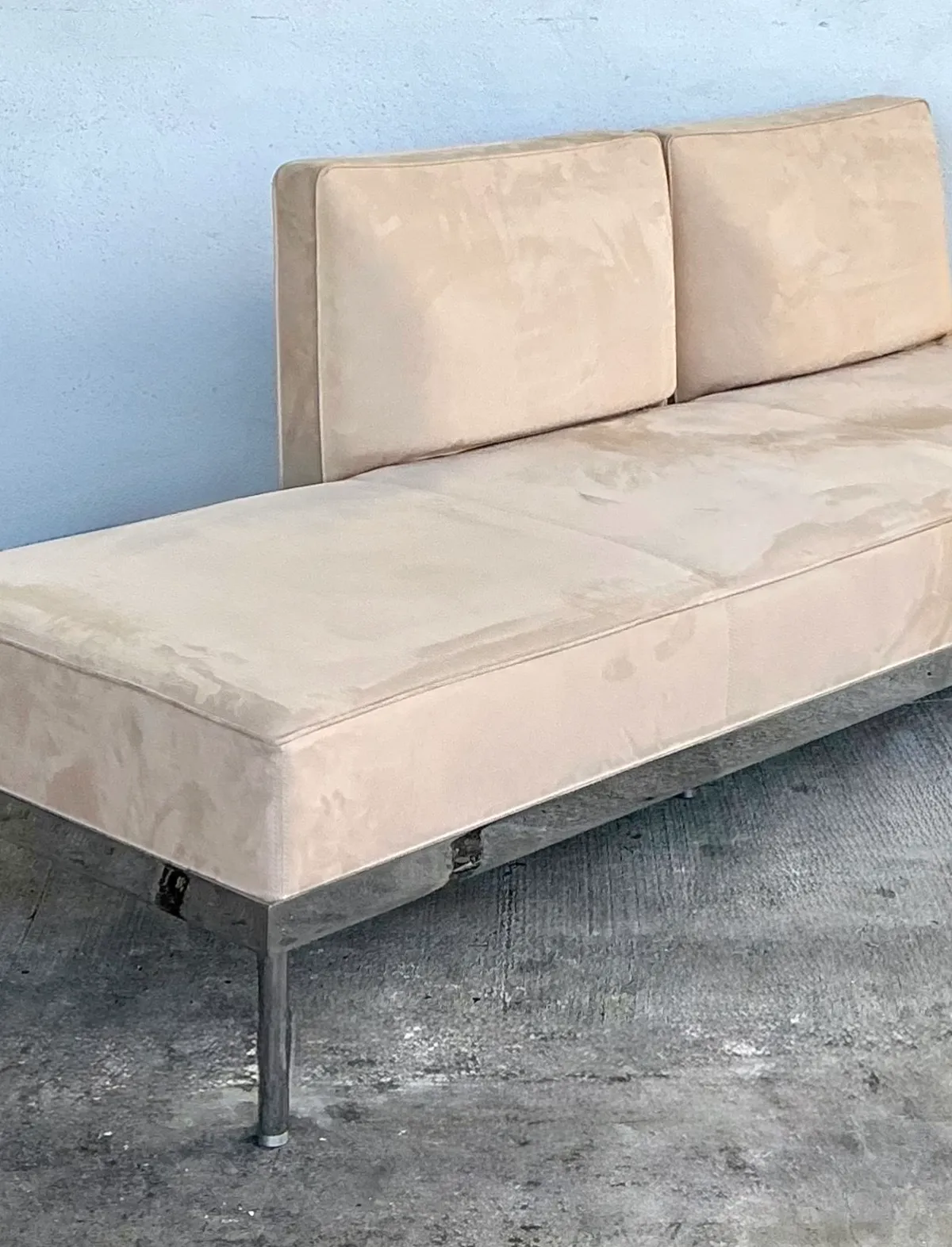 Vintage Chrome and Fabric Daybed — additional photo 1
