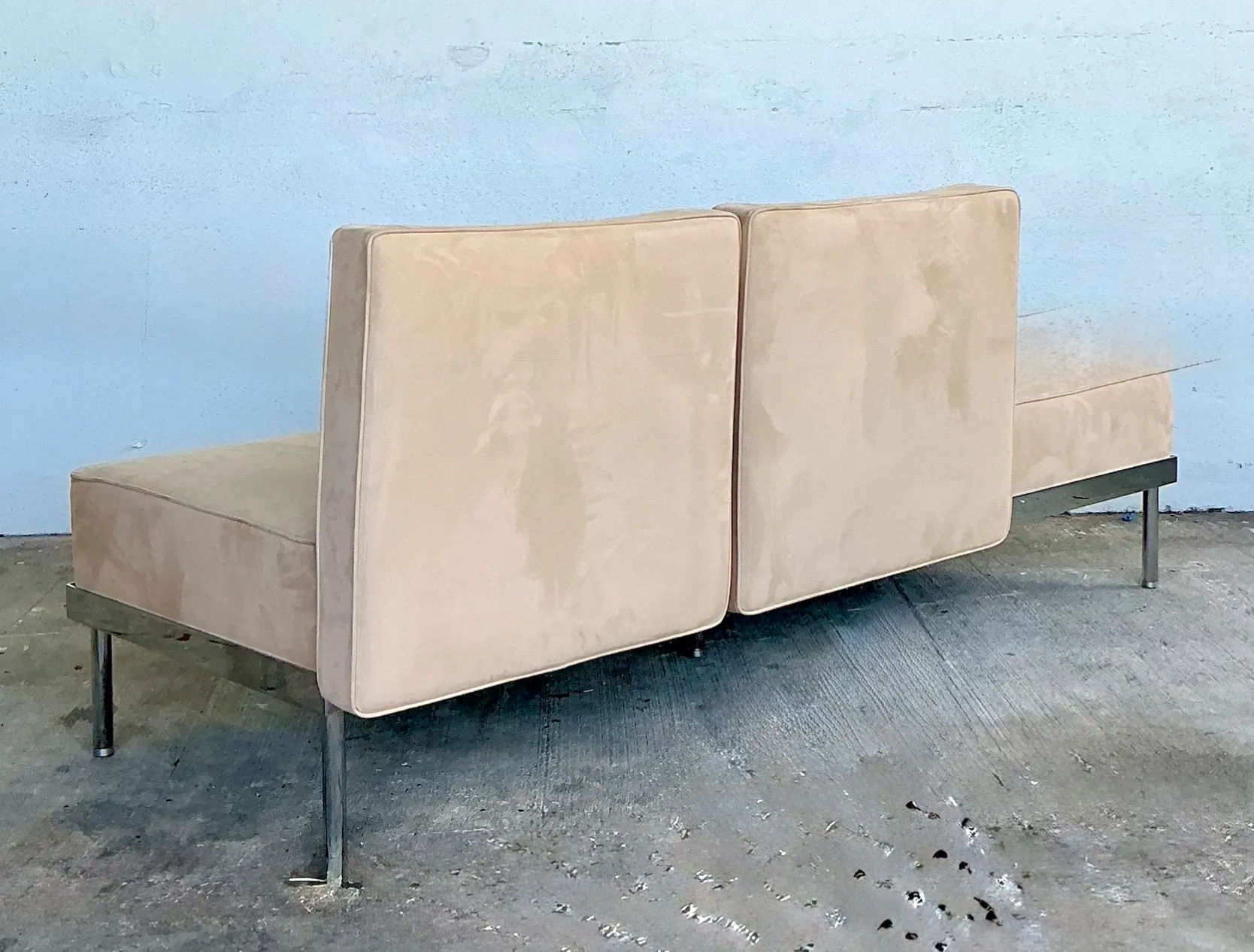 Vintage Chrome and Fabric Daybed — additional photo 3