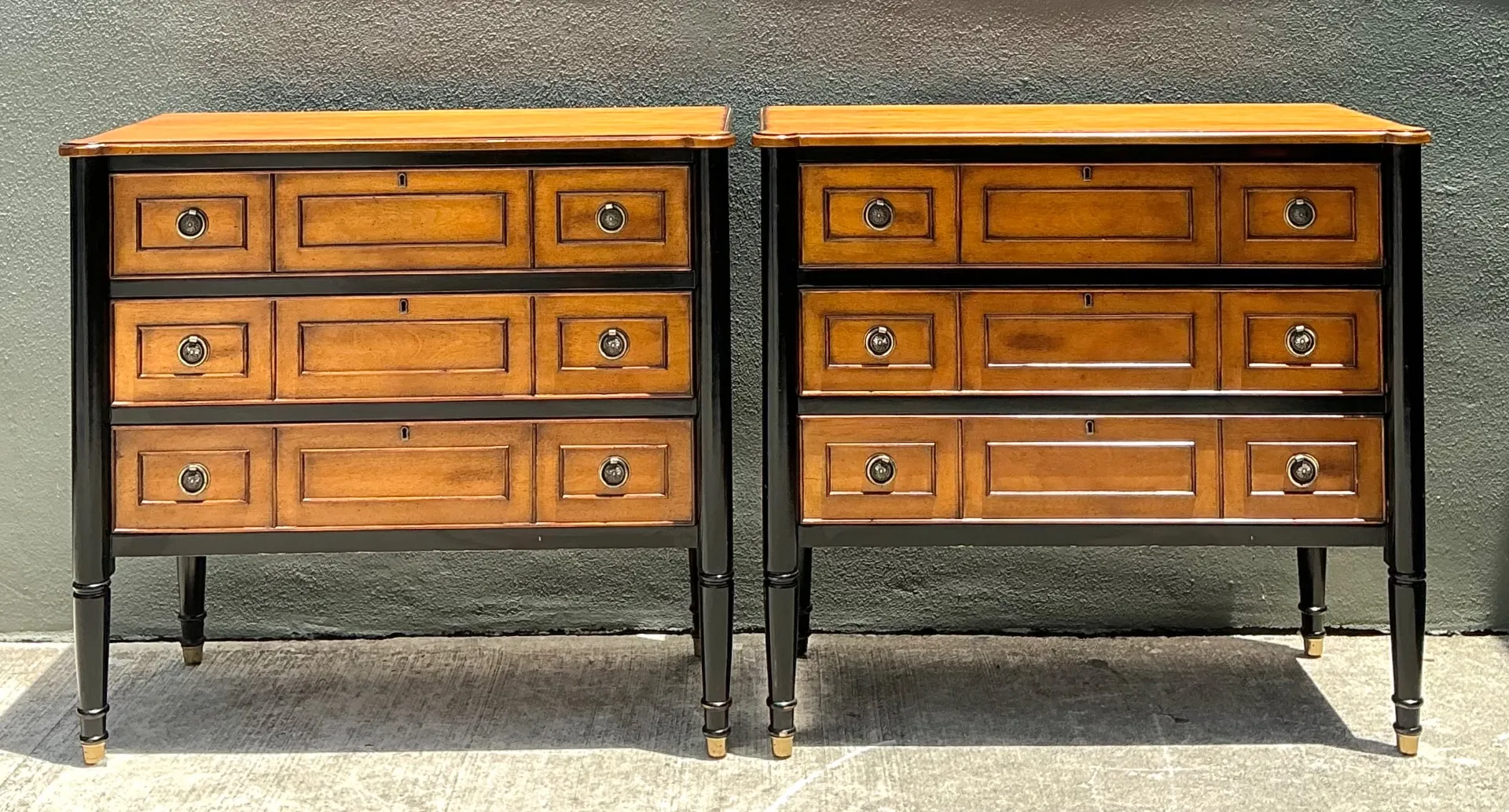 Vintage Two-Tone Wood Dressers - Set of 2 — additional photo 5