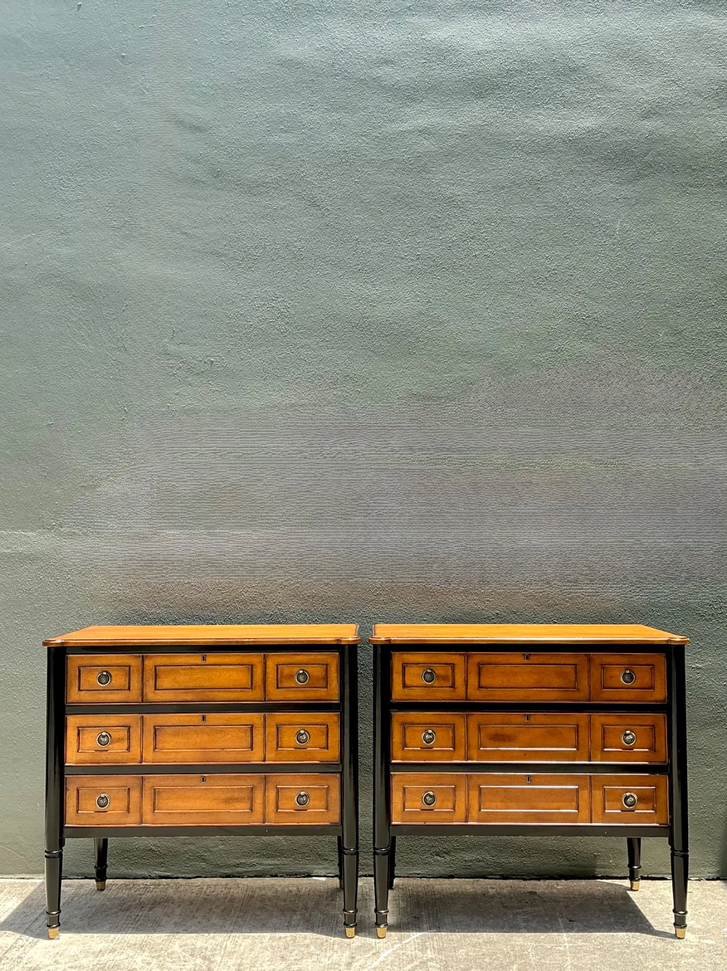 Vintage Two-Tone Wood Dressers - Set of 2 — additional photo 6