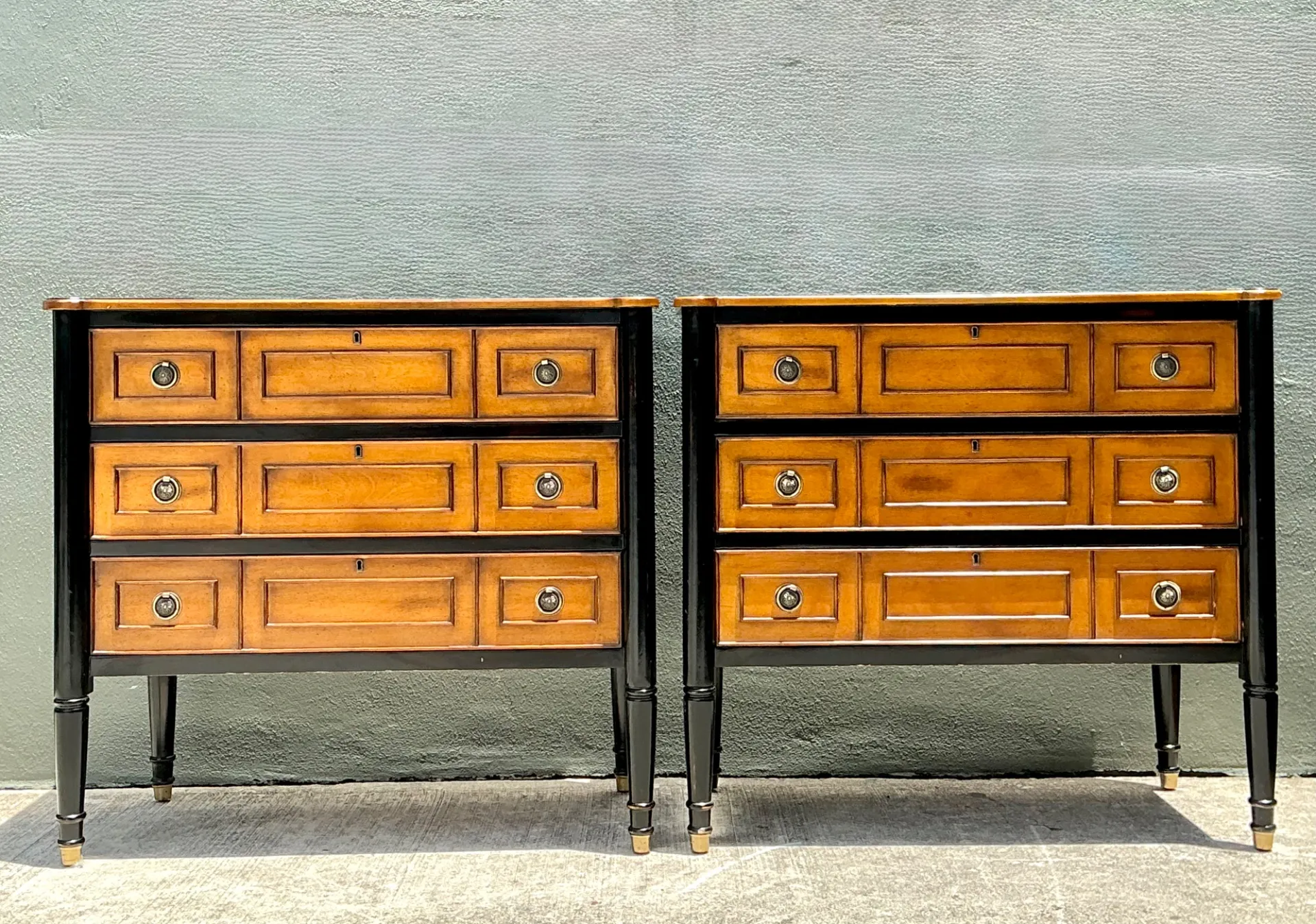 Vintage Two-Tone Wood Dressers - Set of 2 — additional photo 7