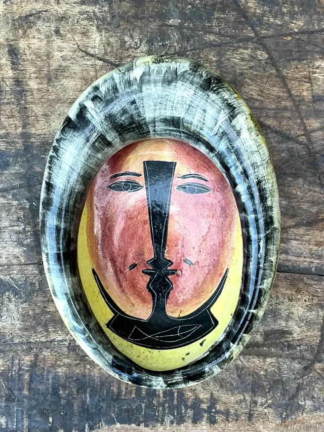 Vintage Mexican Ceramic Decorative Bowl — additional photo 2