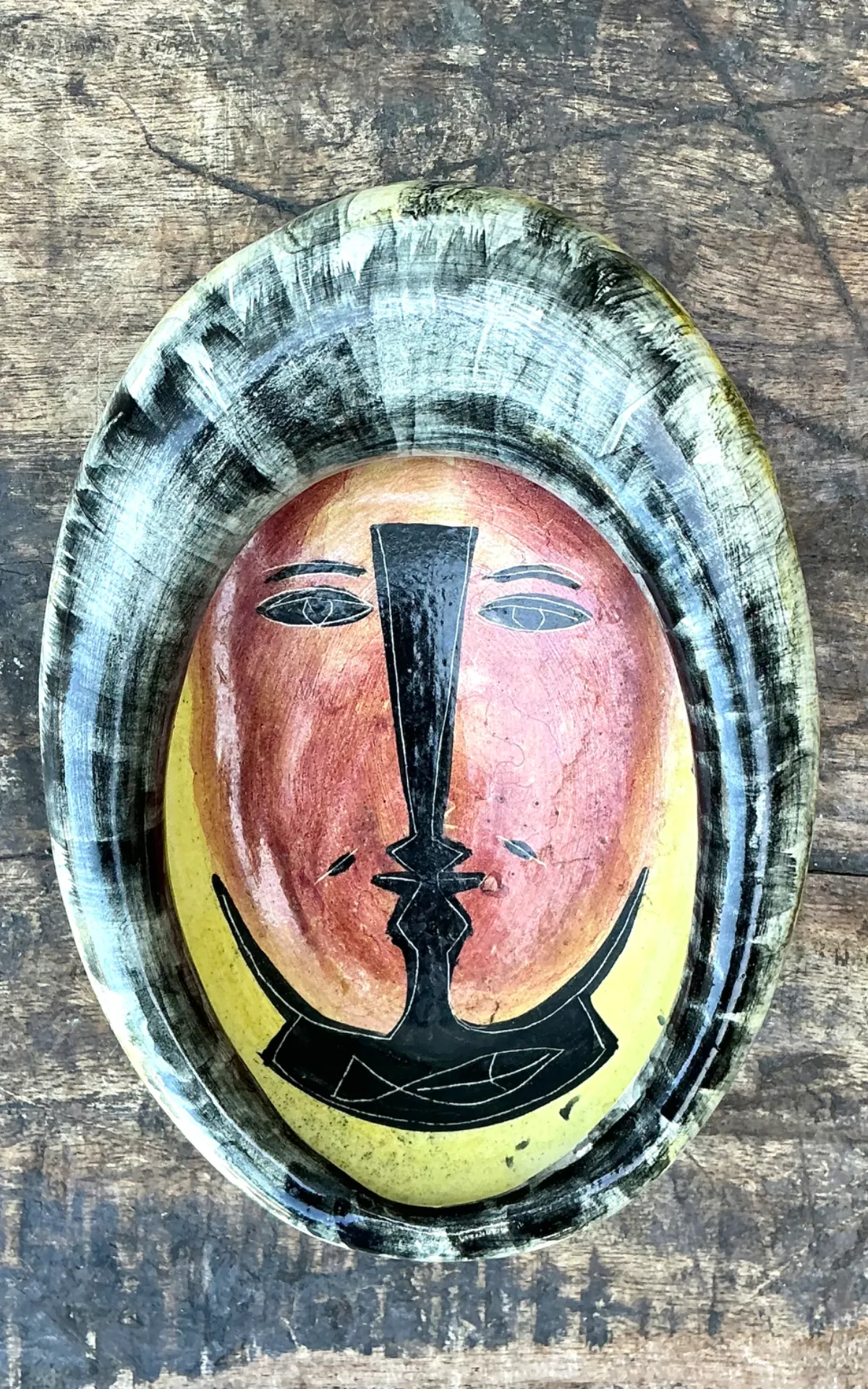 Vintage Mexican Ceramic Decorative Bowl
