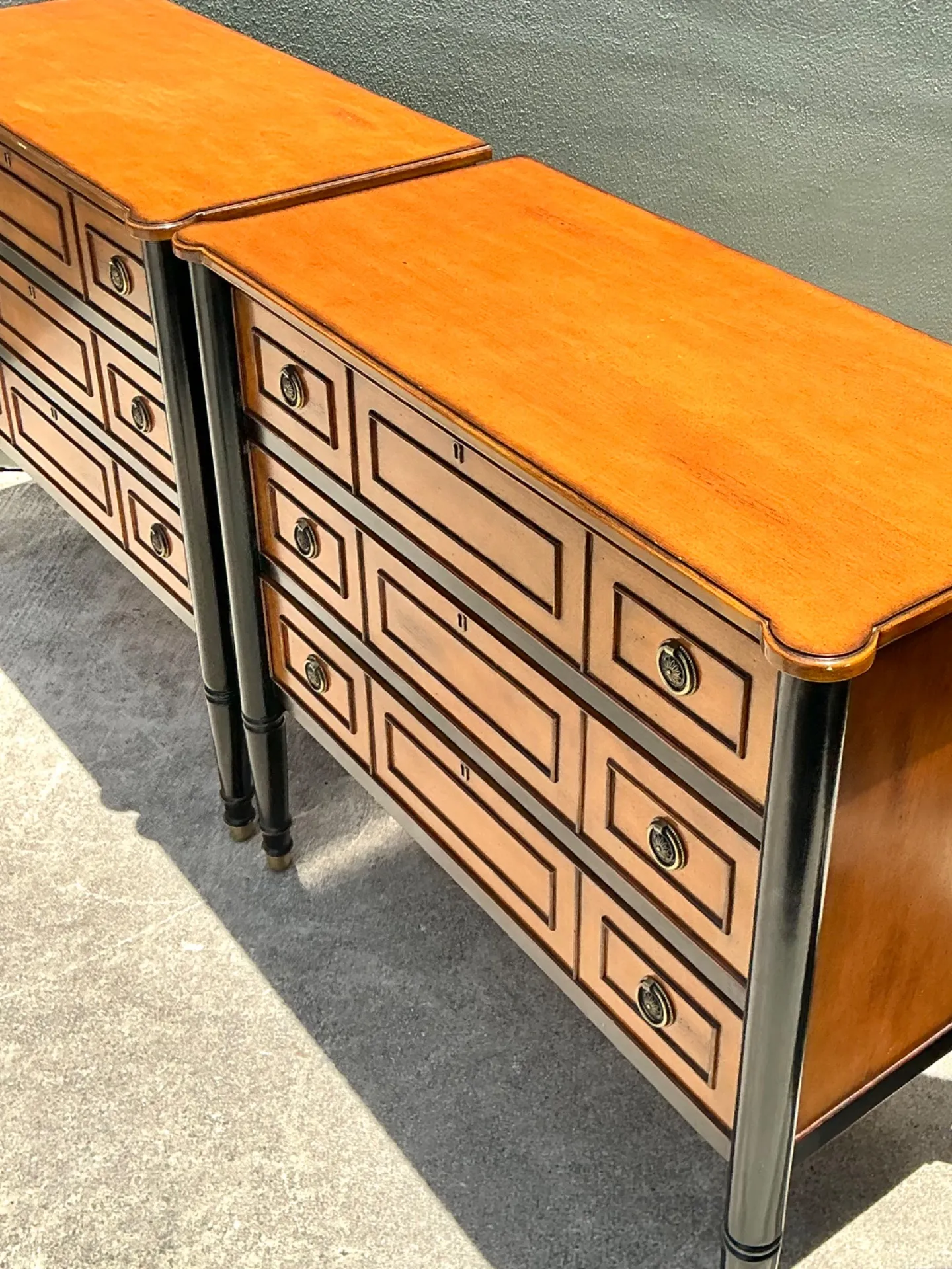 Vintage Two-Tone Wood Dressers - Set of 2 — additional photo 8