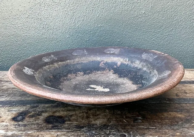 Vintage Rustic Ceramic Fish Plate — additional photo 1
