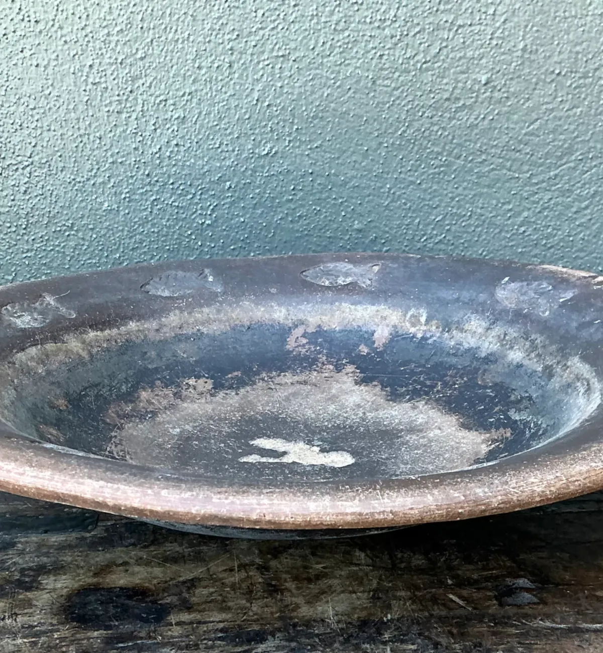 Vintage Rustic Ceramic Fish Plate — additional photo 3