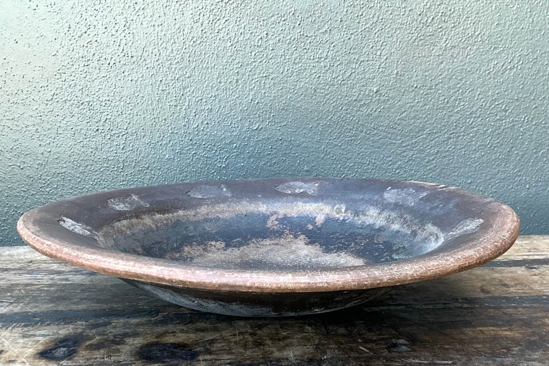 Vintage Rustic Ceramic Fish Plate — additional photo 6
