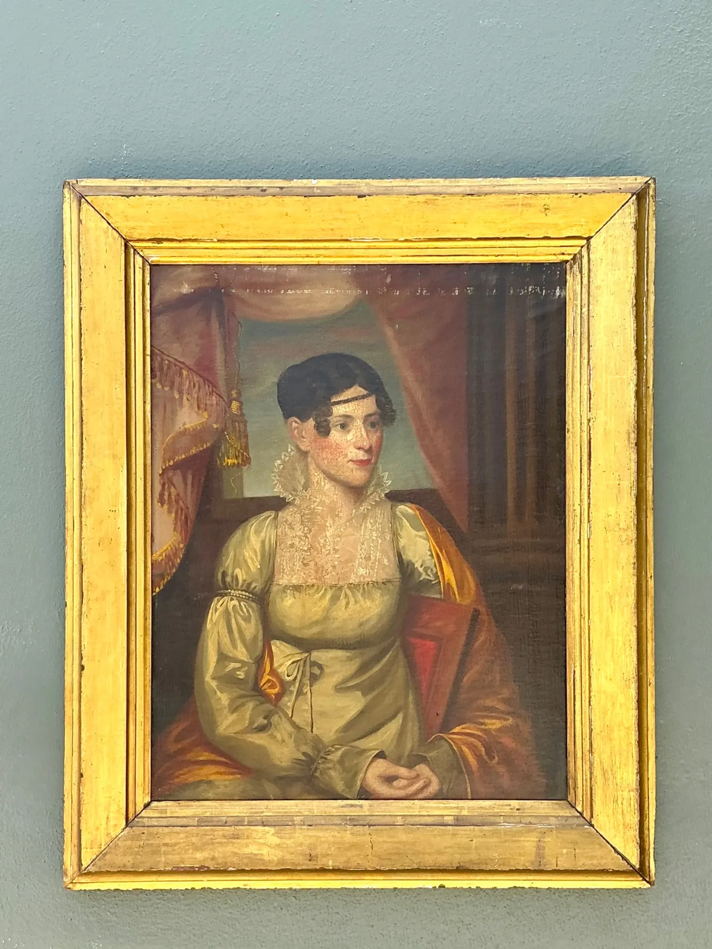 Vintage Woman's Portrait in Gilt Frame — additional photo 6
