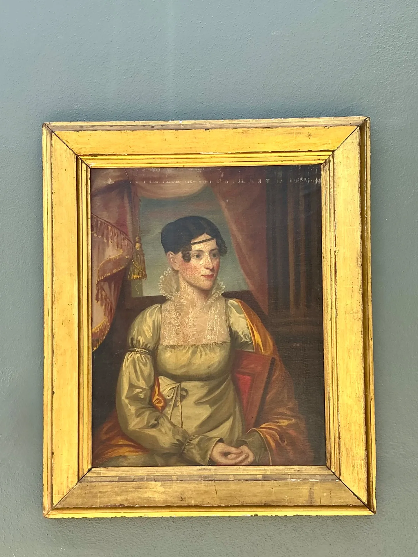 Vintage Woman's Portrait in Gilt Frame — additional photo 4